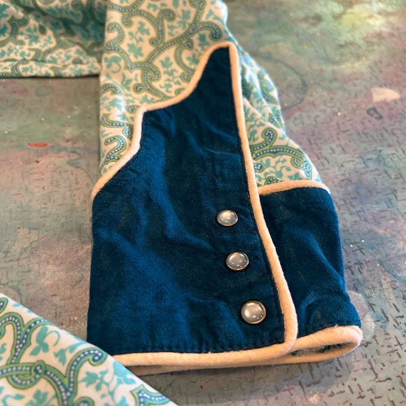 Vintage Blue Western Snap Down - Picture 3 of 11